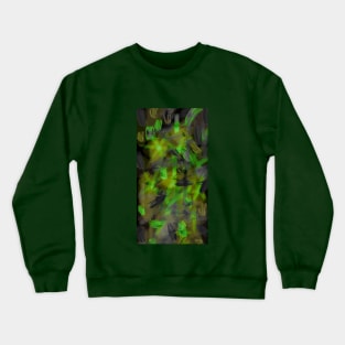 COOL Green and Black MODERN TRENDY Abstract Crewneck Sweatshirt